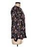 Boden 100% Polyester Floral Black Long Sleeve Blouse Size 6 - photo 4