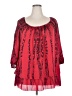 Cato 100% Polyester Red 3/4 Sleeve Blouse Size 18 - photo 1