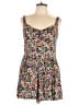 Wild Fable 100% Rayon Floral Black Romper Size XL - photo 1