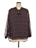 Lane Bryant 100% Polyester Purple Long Sleeve Blouse Size 18 - 20 Plus - photo 1