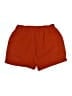Shein 100% Polyester Solid Orange Shorts Size L - photo 1