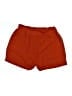 Shein 100% Polyester Solid Orange Shorts Size L - photo 2