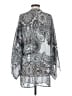 Forever 21 100% Polyester Silver Kimono Size XS - photo 2