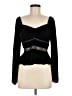 Saylor Black Long Sleeve Top Size M - photo 1