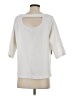 Deletta White Pullover Sweater Size S - photo 2
