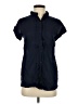 Cortefiel Blue Short Sleeve Blouse Size S - photo 1