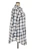 White Mark Plaid Ivory 3/4 Sleeve Button-Down Shirt Size 2X - photo 4