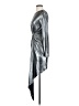 ASOS Metallic Solid Silver Cocktail Dress Size 4 - photo 5