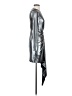 ASOS Metallic Solid Silver Cocktail Dress Size 4 - photo 4