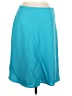 Talbots 100% Polyester Solid Teal Casual Skirt Size 8 - photo 1