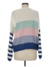 ee:some 100% Polyester Color Block White Pullover Sweater Size Med - Lg - photo 2