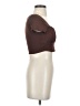 Popular 21 Brown Short Sleeve Top Size S - photo 4