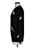 Aqua 100% Cashmere Print Black Cashmere Pullover Sweater Size M - photo 5