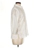 Zara Ivory 3/4 Sleeve Button-Down Shirt Size M - photo 4