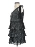 Lulus Stars Gray Silver Cocktail Dress Size S - photo 5