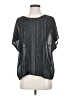 Goodies Gray Blue Short Sleeve Blouse Size EU 36 / US 6 - photo 1