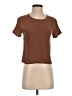 Millau Brown Short Sleeve Top Size XS - photo 1