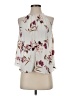 Lush 100% Polyester Floral Ivory Sleeveless Blouse Size XS - photo 1