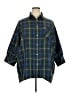Tuckernuck 100% Polyester Plaid Green 3/4 Sleeve Blouse Size 3X - photo 1
