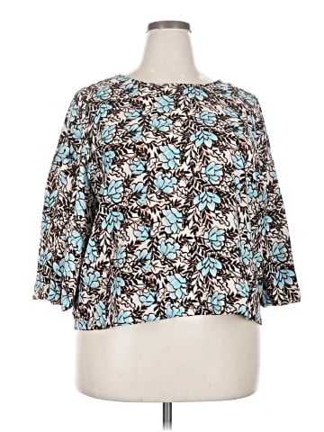 Elizabeth and James 3/4 Sleeve Blouse (view 1)