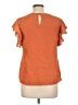 Haute Monde 100% Polyester Orange Short Sleeve Top Size L - photo 2