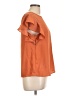Haute Monde 100% Polyester Orange Short Sleeve Top Size L - photo 4