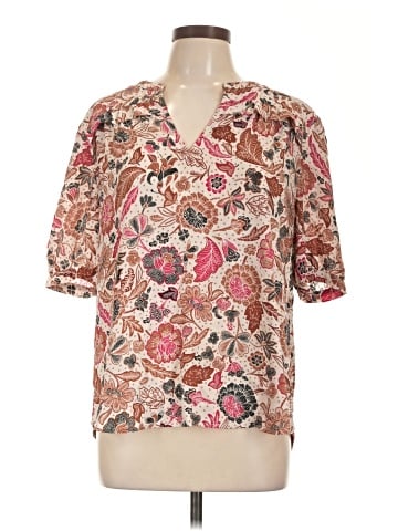 Ann Taylor Factory Short Sleeve Blouse (view 1)