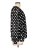 Timeson Polka Dots Black Long Sleeve Blouse Size L - photo 4