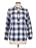 Talbots Blue Long Sleeve Blouse Size L - photo 1