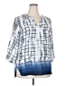 Willi Smith 100% Polyester Blue 3/4 Sleeve Blouse Size 20 (estimated) - photo 1