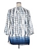 Willi Smith 100% Polyester Blue 3/4 Sleeve Blouse Size 20 (estimated) - photo 2