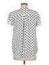 41Hawthorn 100% Polyester Polka Dots White Short Sleeve Blouse Size M - photo 2