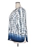 Willi Smith 100% Polyester Blue 3/4 Sleeve Blouse Size 20 (estimated) - photo 5