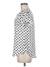 41Hawthorn 100% Polyester Polka Dots White Short Sleeve Blouse Size M - photo 5