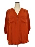 Torrid 100% Polyester Orange 3/4 Sleeve T-Shirt Size 3X Plus (3) - photo 1