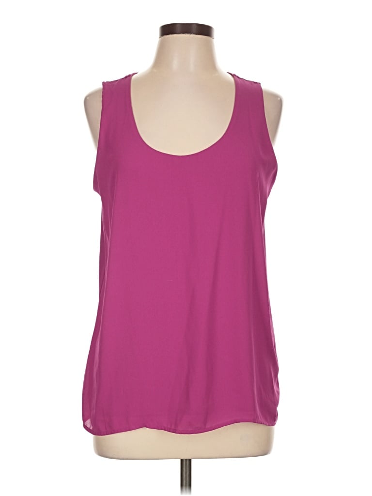 Pre-owned Ann Taylor Tank Top Pink Halter Neckline Tops