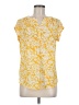 Fun2Fun Yellow Short Sleeve Blouse Size M - photo 1