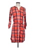 Bobbie Brooks Plaid Orange Casual Dress Size S - photo 1