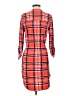 Bobbie Brooks Plaid Orange Casual Dress Size S - photo 2