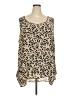Pleione 100% Polyester Tan Sleeveless Blouse Size 3X - photo 1