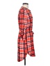 Bobbie Brooks Plaid Orange Casual Dress Size S - photo 4