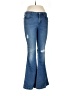 Suede 100% Cotton Hearts Blue Jeans Size 29 waist - photo 1