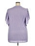 Unbranded Purple Short Sleeve Blouse Size 3X - photo 2