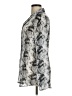 CAbi 100% Polyester Animal Print Silver Long Sleeve Blouse Size M - photo 5