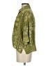 Zara Paisley Green 3/4 Sleeve Button-Down Shirt Size S - photo 5