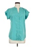 The Limited 100% Polyester Teal Short Sleeve Blouse Size M - photo 1