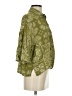 Zara Paisley Green 3/4 Sleeve Button-Down Shirt Size S - photo 4