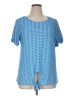 Always Indigo Blue Short Sleeve Blouse Size 1X - photo 1