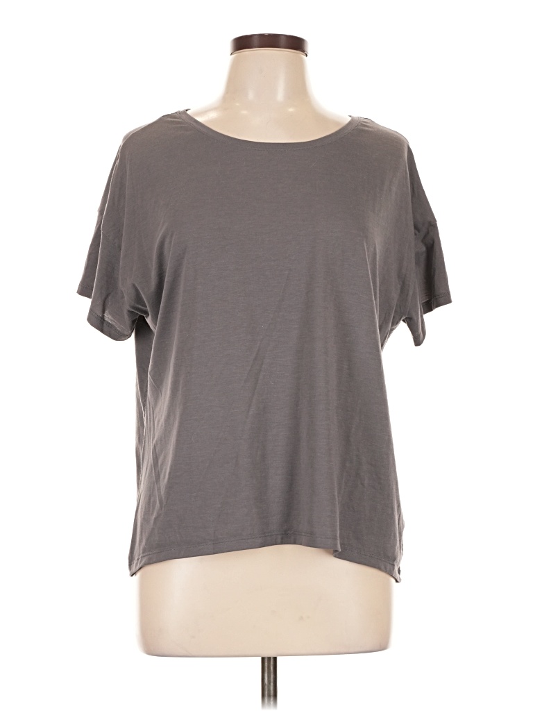 Pre-owned Athleta Short Sleeve T-shirt In Gray