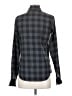 Reformation Jeans Checkered-gingham Gray Long Sleeve Button-Down Shirt Size XS - photo 2